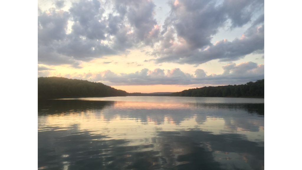 Lake at sunset