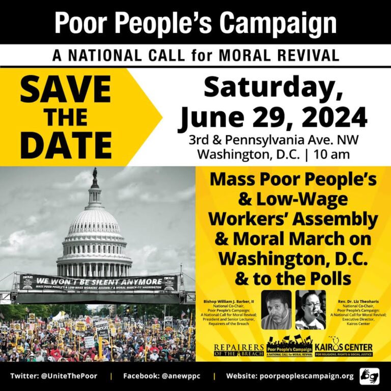 Mass Poor People’s & Low-Wage Workers’ Assembly and Moral March on Washington D.C. 